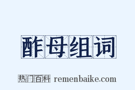 酢母组词是什么意思的图片